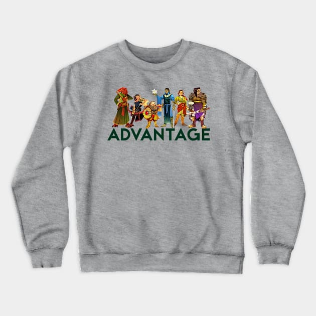 Player Character Collage Crewneck Sweatshirt by advantagednd